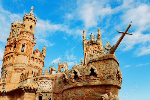 Colomares Monument Castle, dedicated to Christopher Columbus. Benalmadena Malaga Spain. photo