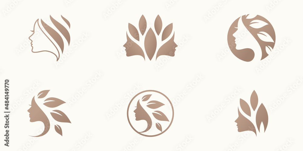 Set of beauty logo collection Premium Vector Set of beauty logo collection Premium Vector
