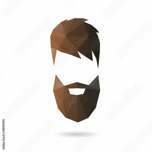 Fashion man silhouette hipster style, vector illustration 