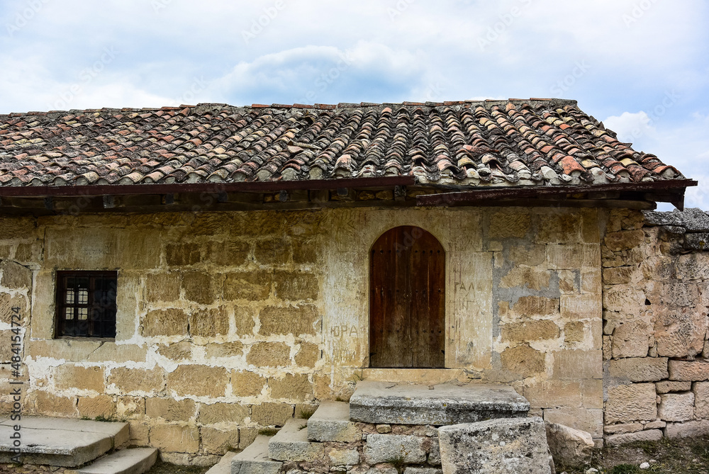 Buildings, buildings and caves of the city of ChufutKale, a medieval
