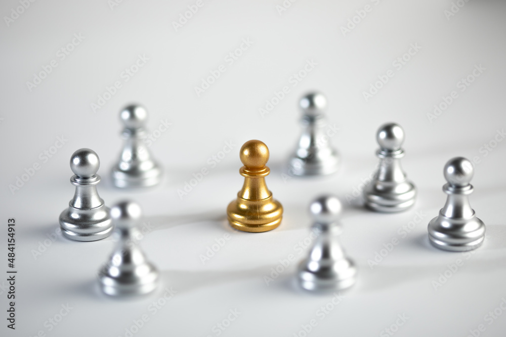 Silver and gold chess. Silver and gold chess.