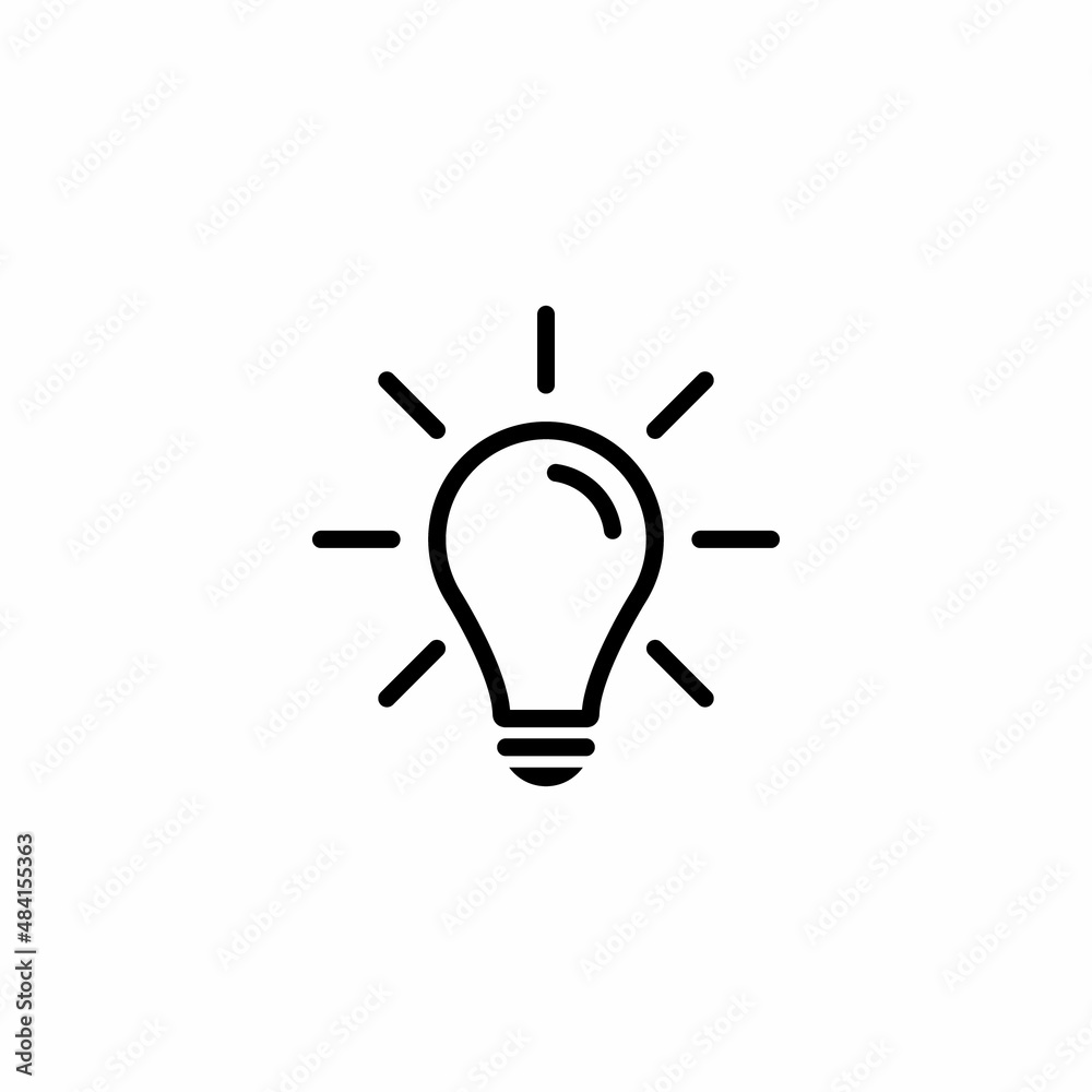 Light Bulb, Idea Icon Sign Symbol for Web or Mobile App Light Bulb, Idea Icon Sign Symbol for Web or Mobile App