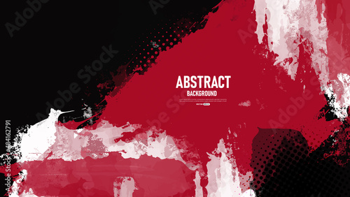 Black and red dirty grunge texture background	
