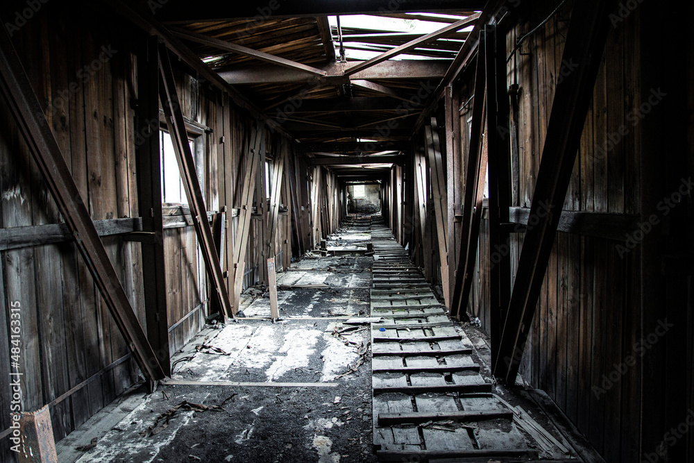 old abandoned corridor