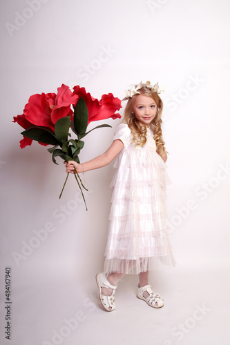 Pretty young lady with angel wings