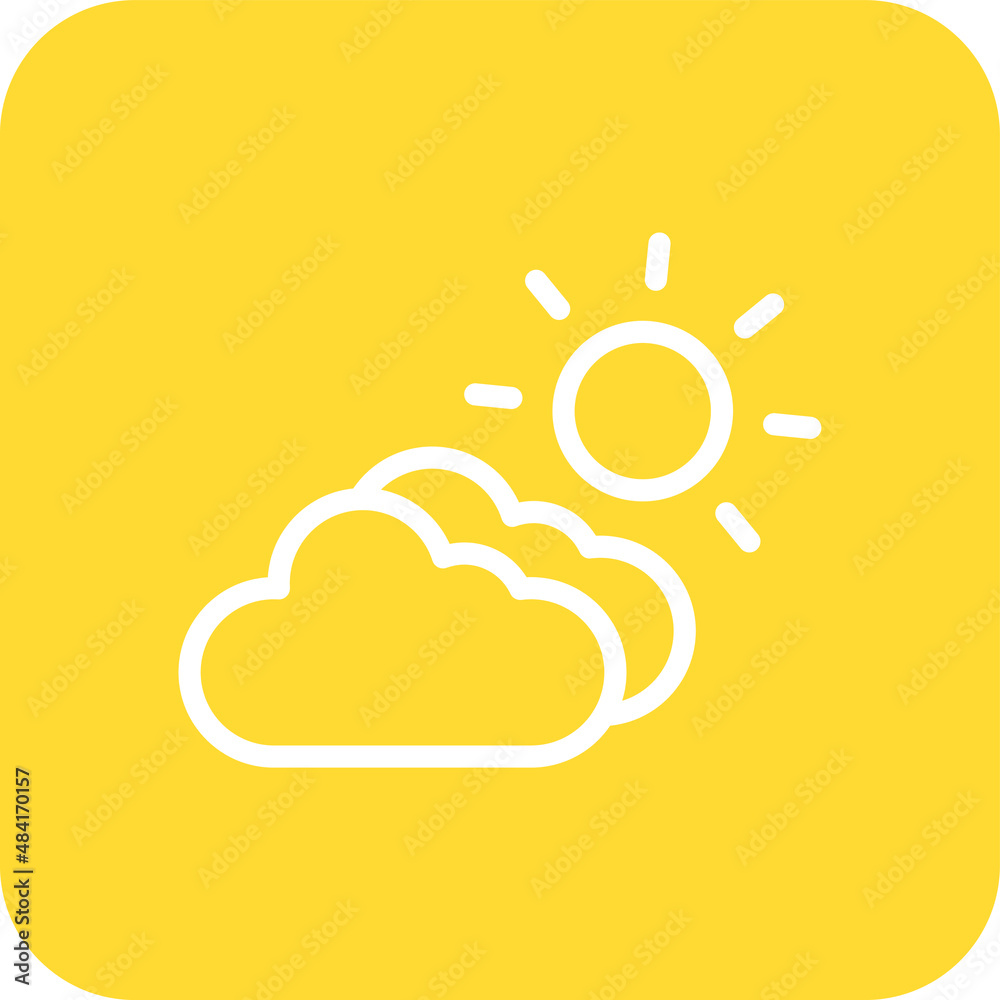 Cloudy Vector Icon Design Illustration Cloudy Vector Icon Design Illustration