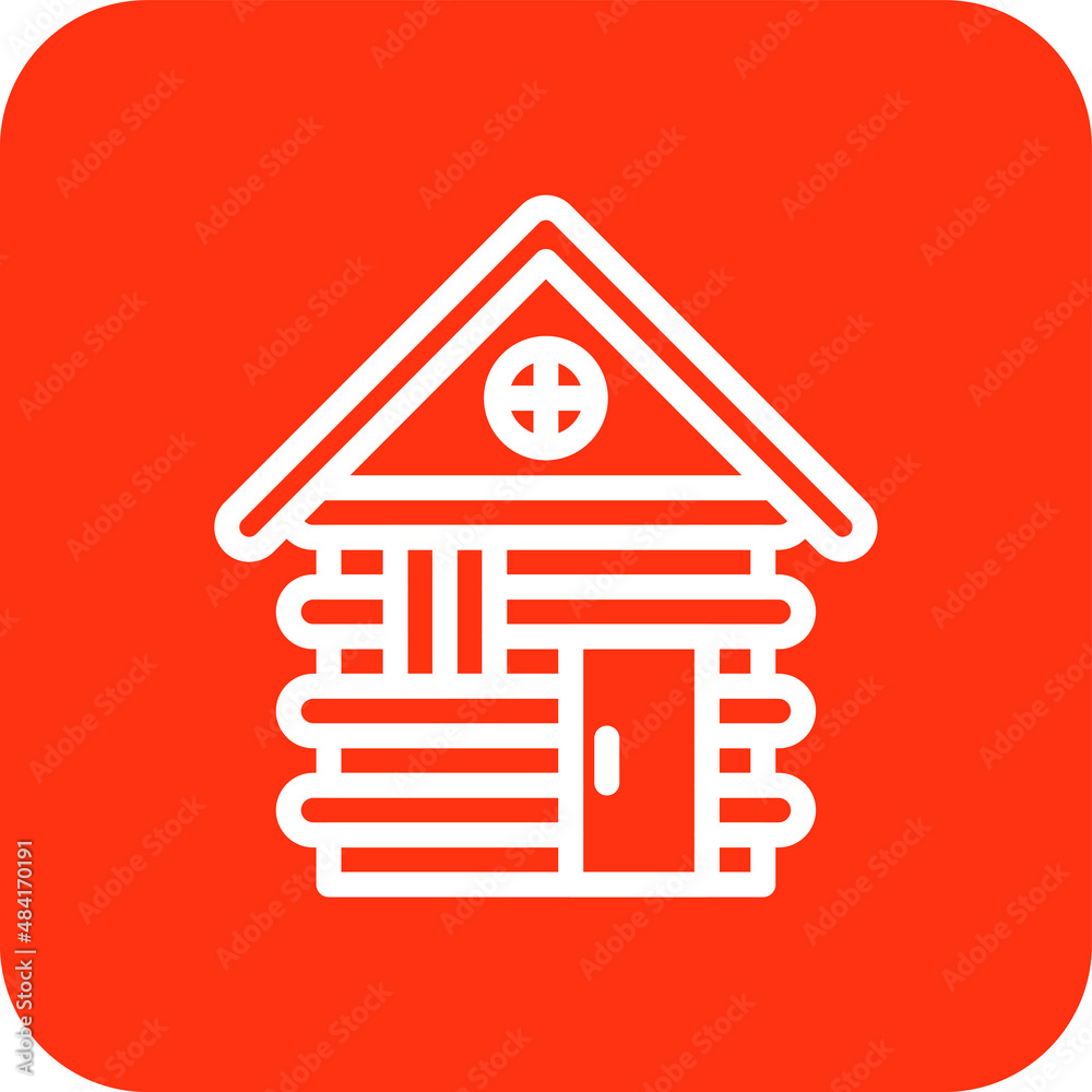 Cabin Vector Icon Design Illustration Cabin Vector Icon Design Illustration