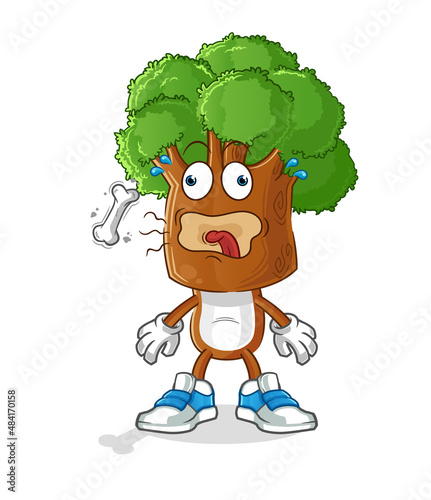 tree head cartoon burp mascot. cartoon vector