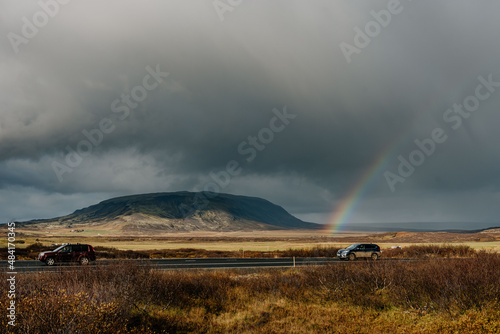 Tęcza nad Islandzkim krajobrazem © Radosaw
