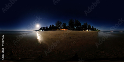 Moon rising, Kilindoni, Mafia Island, Tanzania