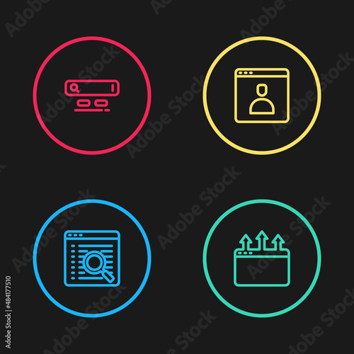 Set line Search engine, Browser window, Create account screen and icon. Vector Free Download Set line Search engine, Browser window, Create account screen and icon. Vector - GFXLoad
