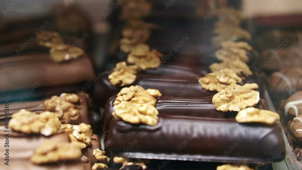 chocolate eclairs bar with nuts chocolate eclairs bar with nuts