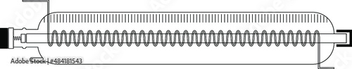 CNC laser machine CO2 tube