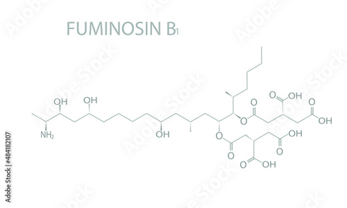 Fuminosin B1 molecular skeletal chemical formula. 