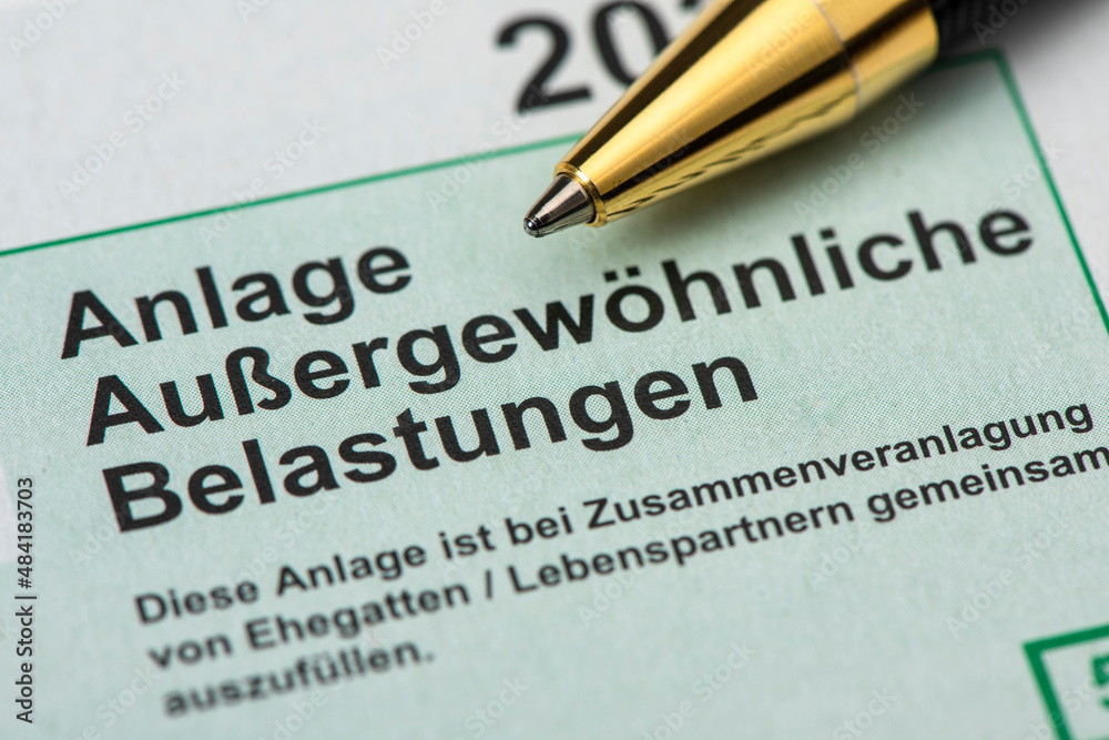 Steuererklärung für Finanzamt mit Formular Steuererklärung für Finanzamt mit Formular