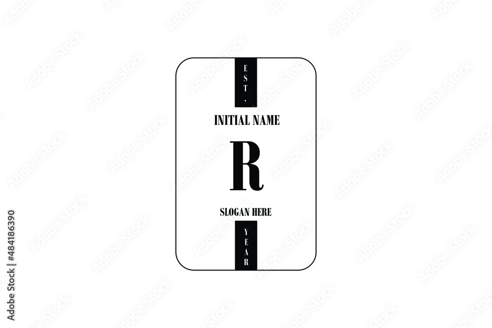 Simple and Elegant circular logo of letter R with polygon for company name or initial name. Simple and Elegant circular logo of letter R with polygon for company name or initial name.