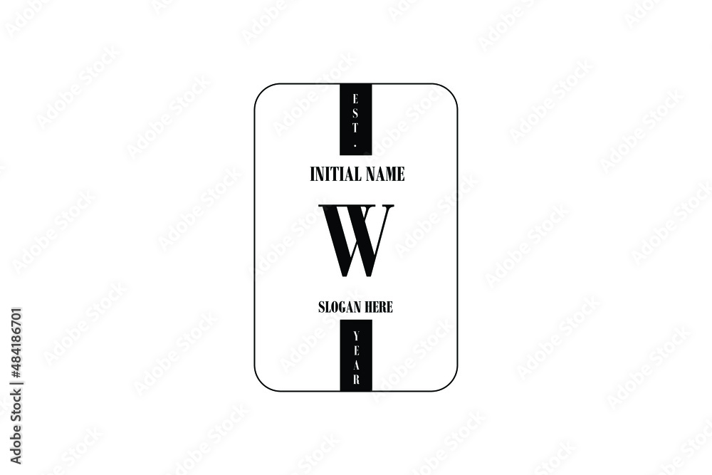 Simple and Elegant circular logo of letter W with polygon for company name or initial name. Simple and Elegant circular logo of letter W with polygon for company name or initial name.