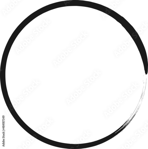 hand drawn circle frame