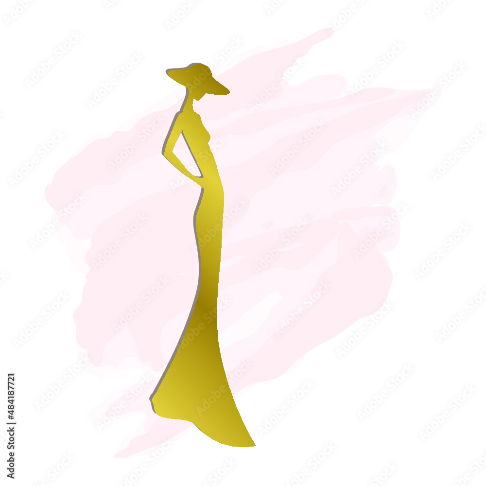 lady silhouette, svg
