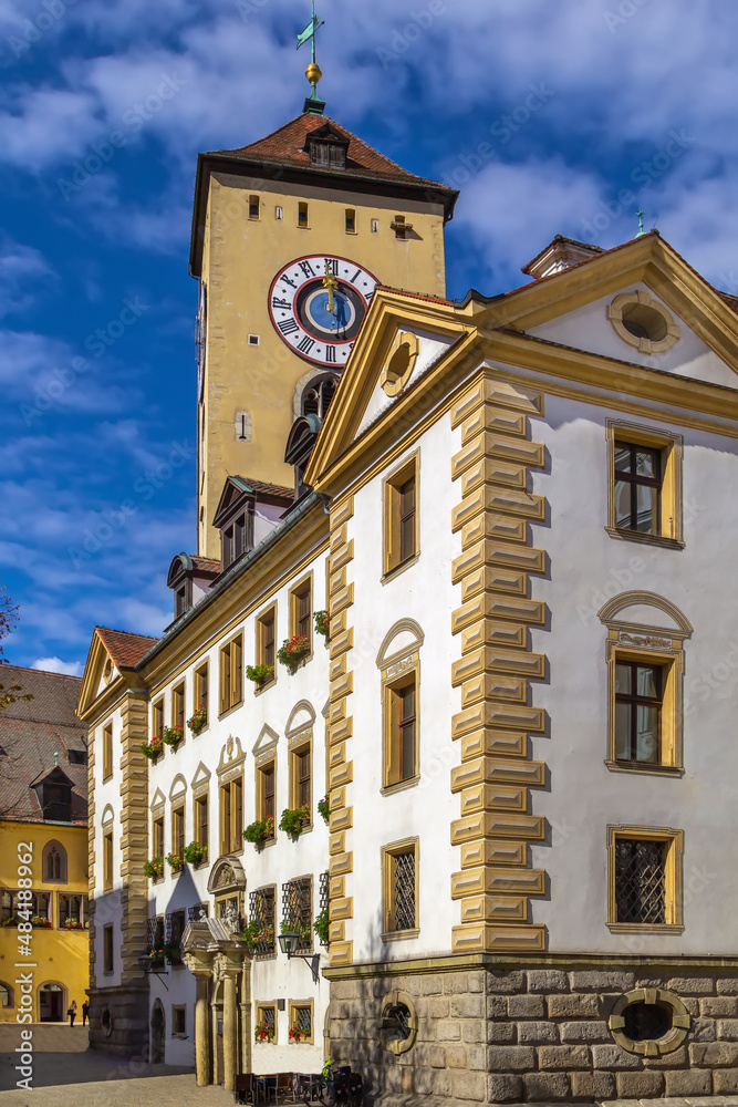 Town hall tower, Regensburg, Germany