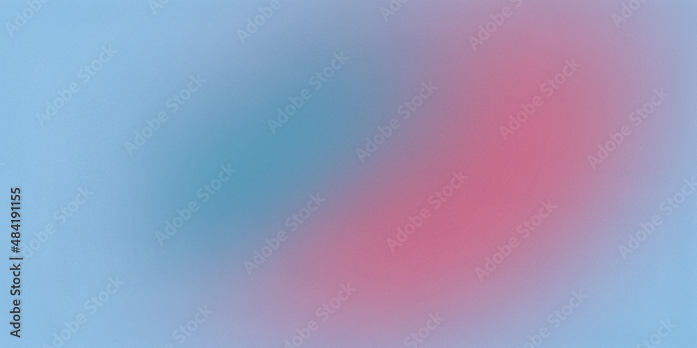 Obraz premium Fondo banner degradado con ruido en colores azules y rosas. Fondo retro abstracto con textura de grano elegante. Archivo de alta resolución.