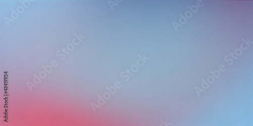Fondo banner degradado con ruido en colores azules y rosas. Fondo retro abstracto con textura de grano elegante. Archivo de alta resolución.