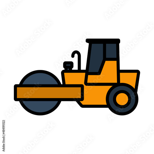 Icon Of Road Roller