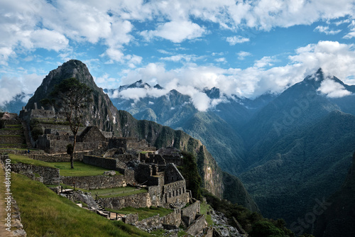 Machu Picchu in the Andes. Mountain landscape in Peru. © badahos