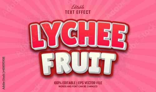 Lychee Editable Text Effect Style