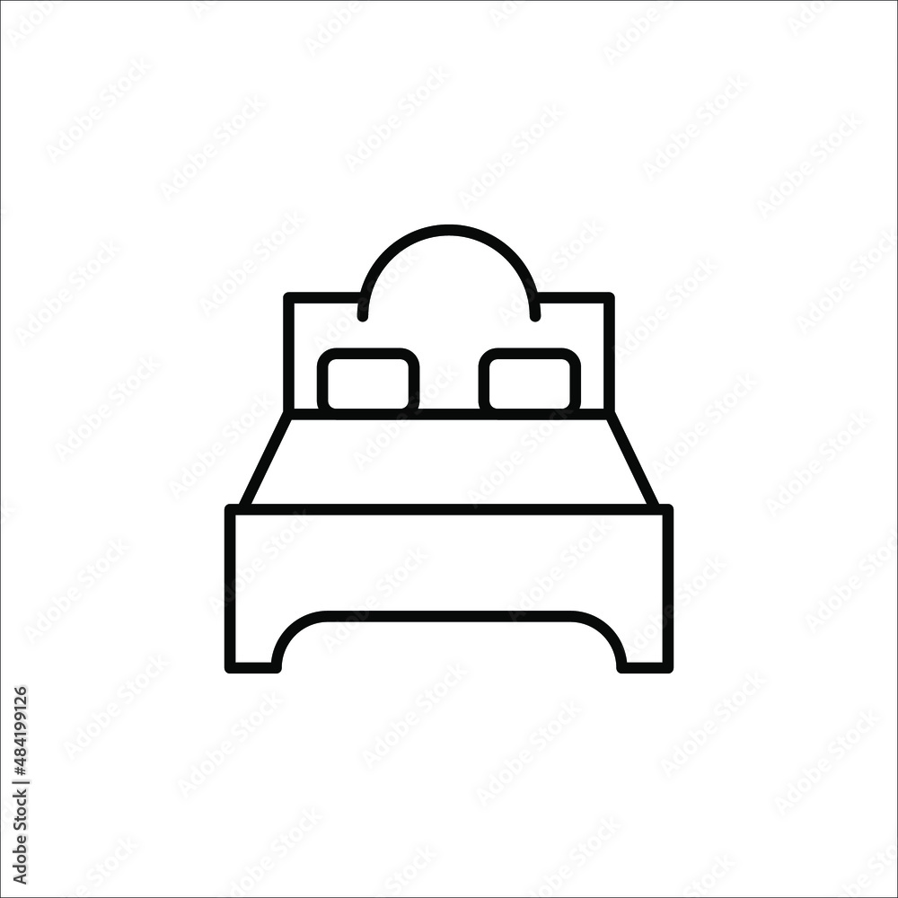 badroom icon Design Vector Temlpate Illustration on white background