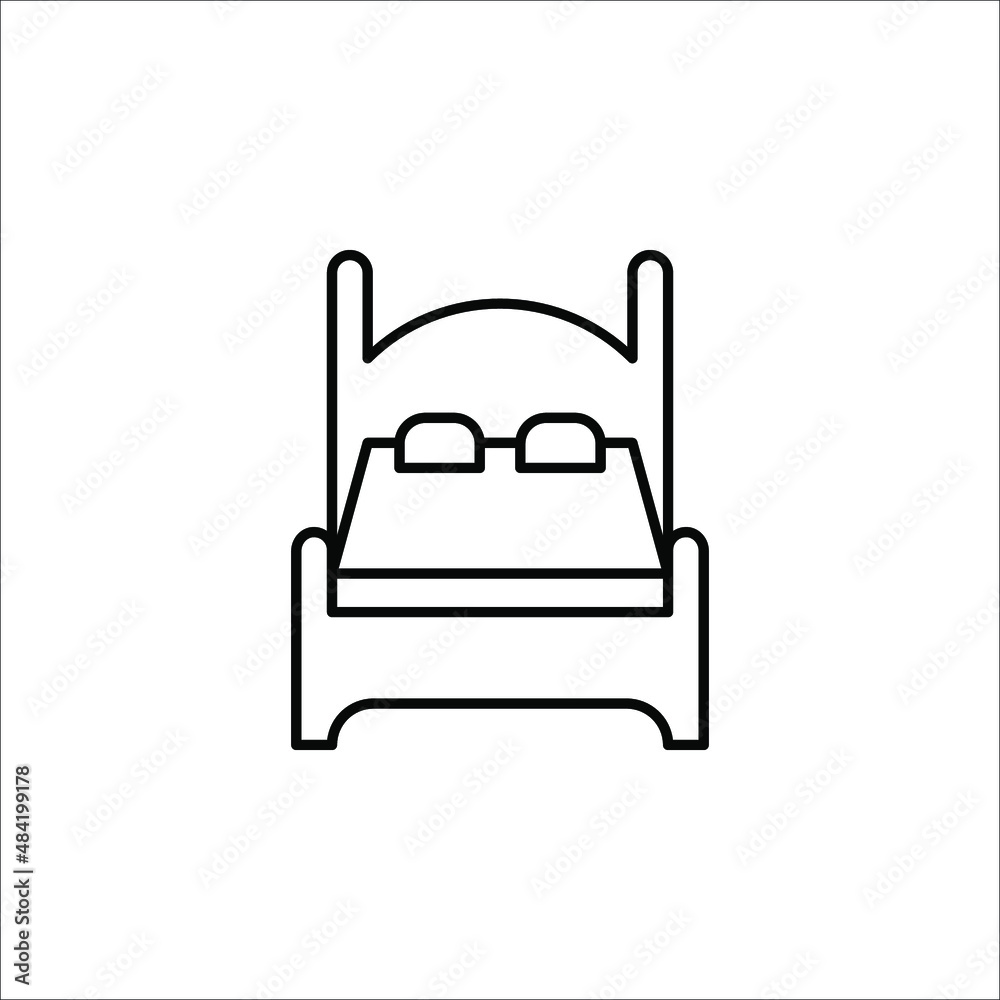 badroom icon Design Vector Temlpate Illustration on white background badroom icon Design Vector Temlpate Illustration on white background