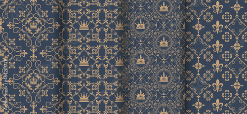 Set of luxury royal patterns - set