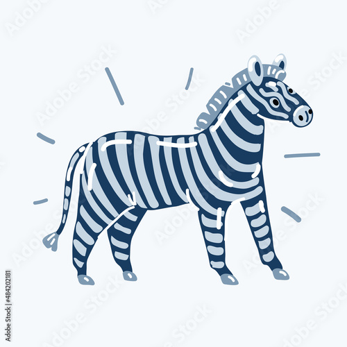 Vector illustration of Zebra