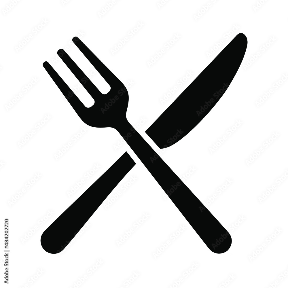 fork and knife icon fork and knife icon