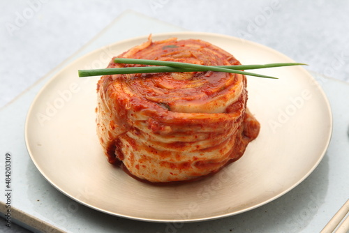 korean traditional spicy food kimchi