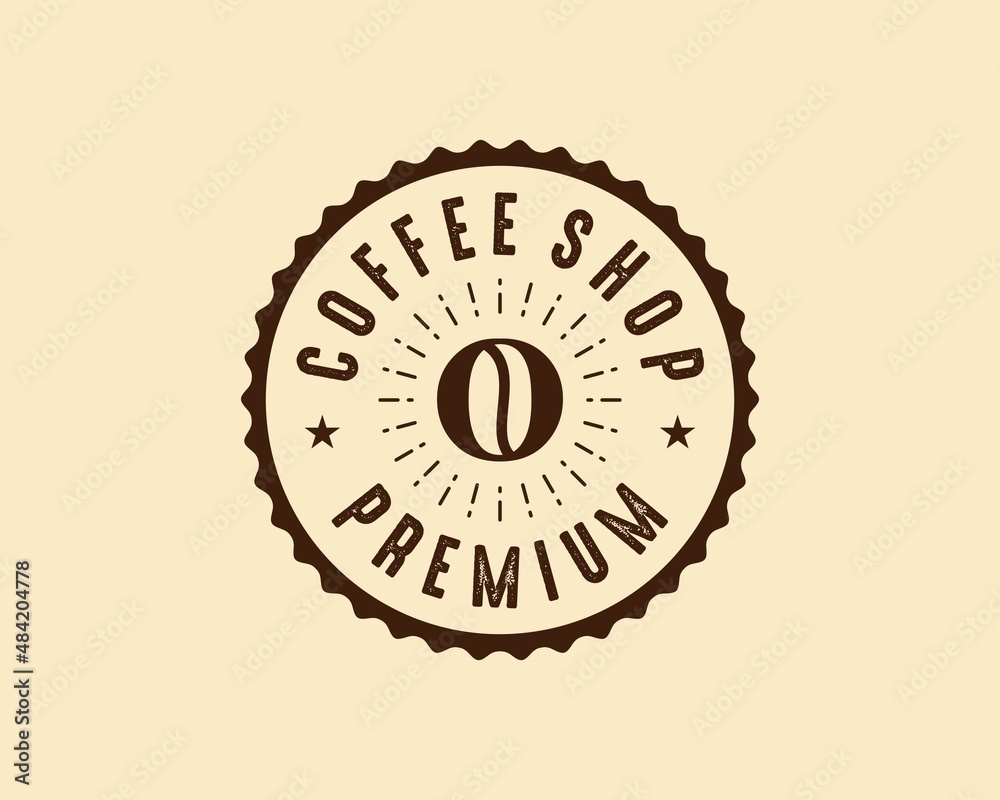 Vintage retro logos and classic coffee shop
