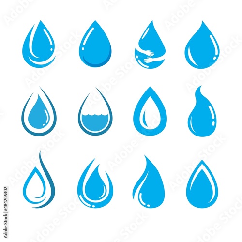 water drop icon vector illustration design