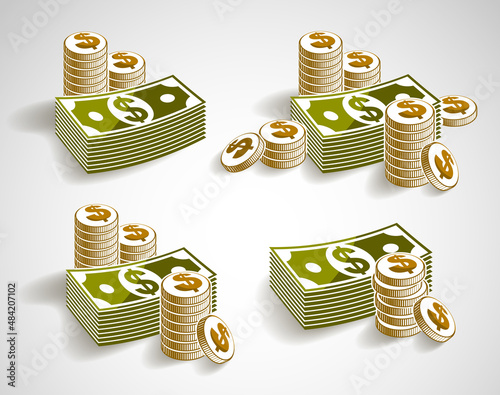 Cash money still-life with ...
