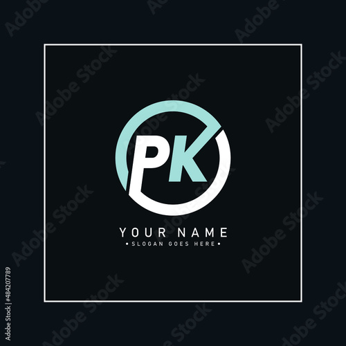 Initial Letter PK Logo - Simple Business Logo