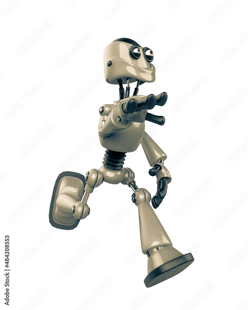 nice robot is running nice robot is running