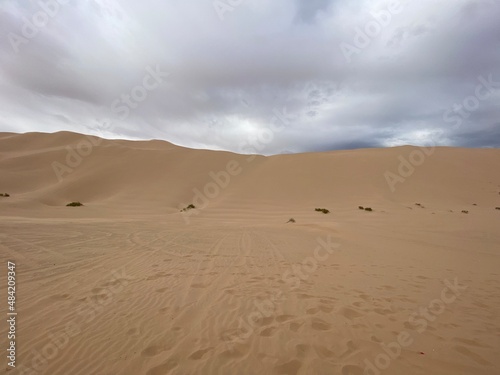 Desert Sand Dunes Cloduy