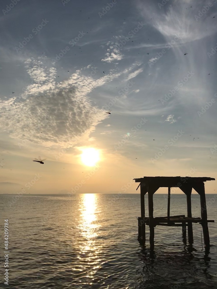 Sunrise sky natural sea landscape Sunrise sky natural sea landscape