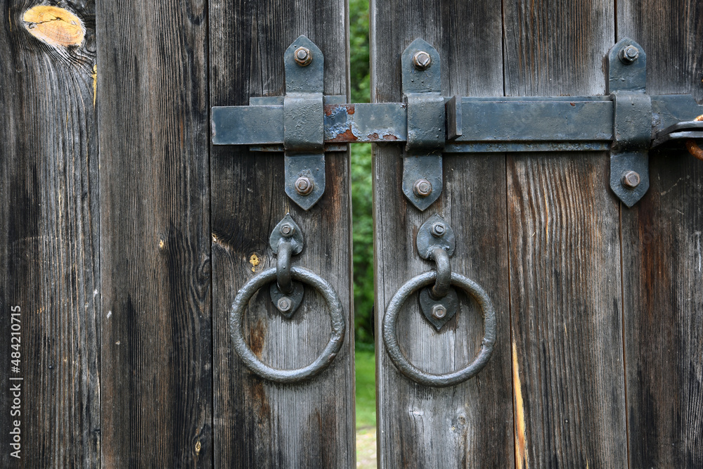 old wooden door