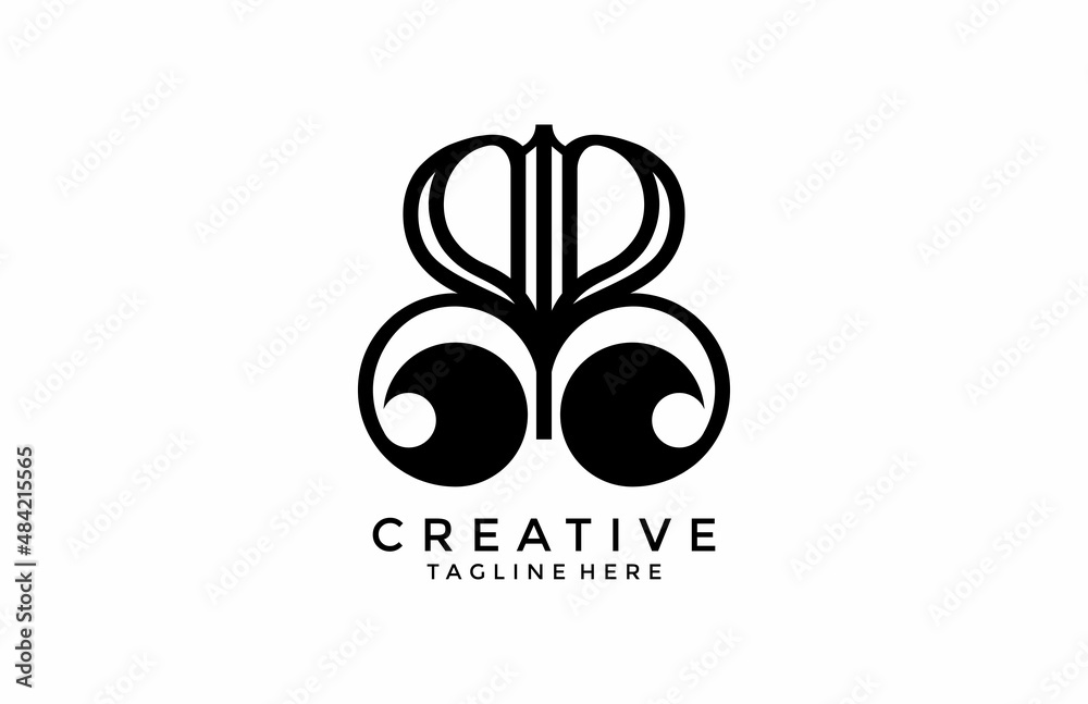 Art Deco Style Abstract Typography Logo Monogram Art Deco Style Abstract Typography Logo Monogram