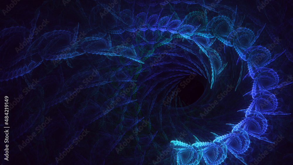 3D rendering abstract colorful fractal light background 3D rendering abstract colorful fractal light background
