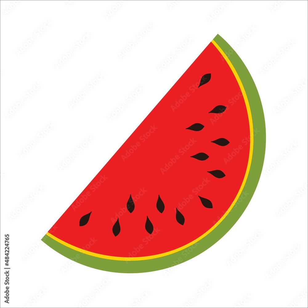 sliced water melon fruit vector design sliced water melon fruit vector design