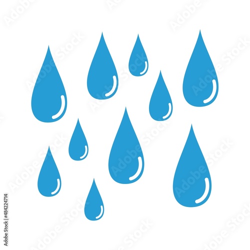 water rain drop symbol vector design