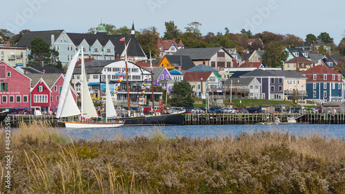 Historic Waterfront and Harbour in Lunenburg, Nova Scotia photo