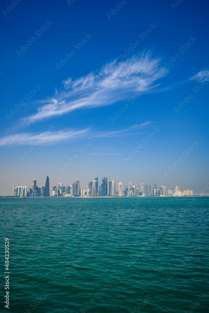 Doha skyline from a dhow cruise