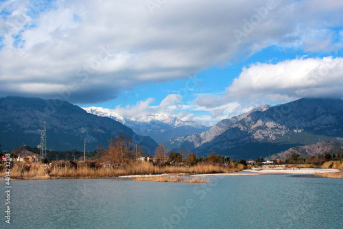 Winter in Camyuva, a popular tourist resort near Kemer in Antalya region, Turkey